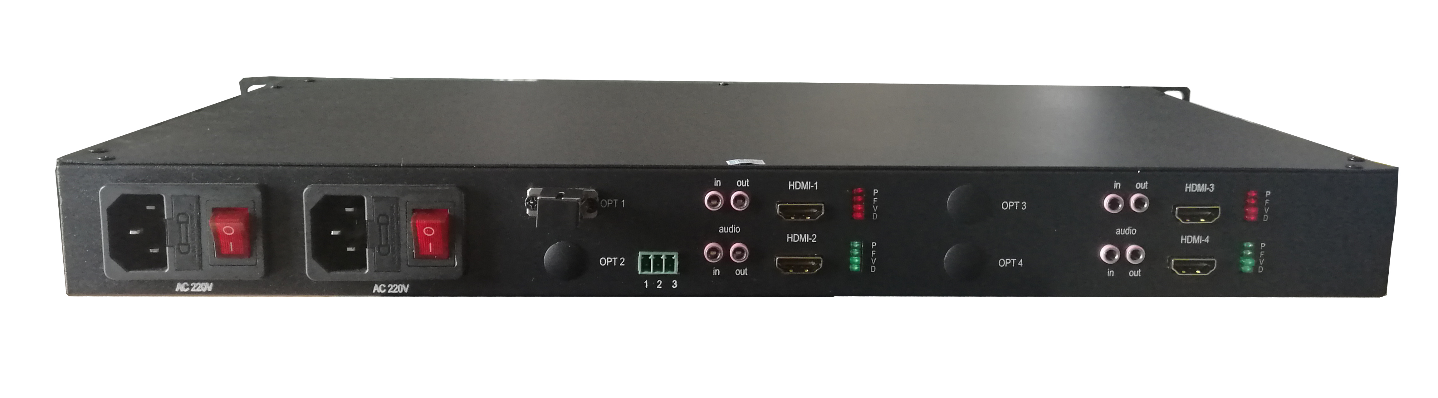 4 channel HDMI Uncompressed Video Fiber Optic Transmission